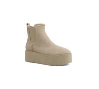 Guess- Bota al tobillo con logo 4G Jilaine- Shoes- Mujer- Beige- 40 EU- Bota al tobillo con logo 4G Jilaine