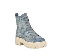 GUESS Shutter, Botas de Combate Mujer, Logotipo de Mezclilla Azul, 40 EU
