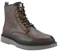 GUESS Botas de moda Citizen para hombre, Marrón Oscuro 200, 41.5 EU