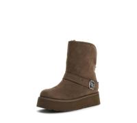 GUESS Botas de Mujer con Plataforma, Verde, Hebilla Decorativa, Diseño en Relieve, Forro Interior (verde, mediano, Sistema tallas calzado EU, Adulto, Números, mediano, 39)