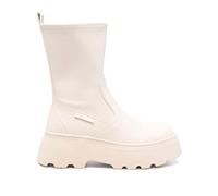 GUESS Botín Beige de Piel para Mujer - 36, beige, 36 EU