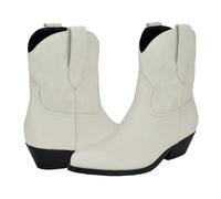 GUESS Ginette, Botas Cortas al Tobillo Mujer, White 140, 38 EU