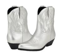 GUESS Ginette, Botas Cortas al Tobillo Mujer, Silver 040, 41 EU