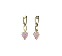GUESS Boucles d'oreilles pour Femme Love Me Tender, Unitalla, Acier inoxydable, Pas de gemme
