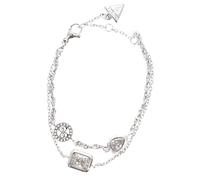 GUESS brazalete 4G Light Charms & 4G Bracelet S Rhodium