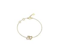 GUESS brazalete Beloved 15mm Heart Links Bracelet Yellow Gold dorado