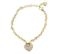 GUESS brazalete Crazy In Love Heart Pave Bracelet S Yellow Gold