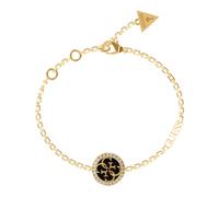 GUESS brazalete Life in 4G Black Logo Bracelet Gold