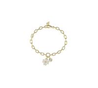 GUESS brazalete Love Bites Lucky Charm Pave Bracelet Yellow Gold dorado