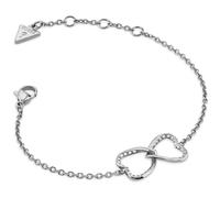 GUESS brazalete Mon Amour Two Hearts Bracelet S Rhodium