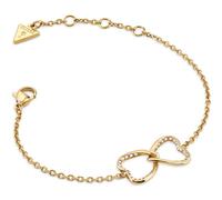 GUESS brazalete Mon Amour Two Hearts Bracelet S Yellow Gold