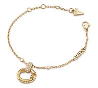GUESS brazalete Oh My G Crystal Charm Bracelet S Yellow Gold