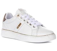 Guess Britz Lateral Logo Zapatillas De Mujer En Blanco UK 3 - 8