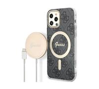 Guess Bundle Pack MagSafe 4G Negro-Oro - iPhone 12 / 12 Pro