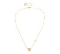 GUESS collar Sparks 16-18" Coin Necklace Yellow Gold dorado