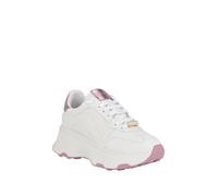 Guess Calebb, Zapatillas Mujer, White Pink 147, 39.5 EU