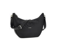 Guess Calebra BG953602-BLK - Bolso bandolera de piel sintética negra elegante con diseño compacto, 30 x 20 x 5 cm