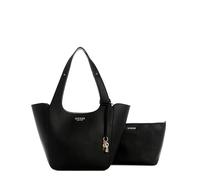 GUESS Calista 2 in 1 Tote, Bolsa de Mano para Mujer, Negro, Talla Unica