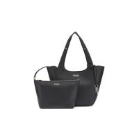 GUESS Calista 2 in 1 Tote, Bolsa de Mano para Mujer, Negro, Talla Unica