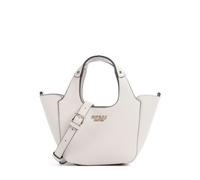 Guess Calista Mini Bandolera marfil, imitación de cuero, mujer
