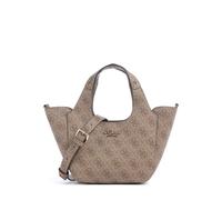 Guess Calista Mini Bandolera marrón claro, imitación de cuero, mujer