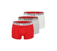 GUESS Calzoncillo boxer 'Brian' gris moteado / rojo / blanco M gris moteado / rojo / blanco