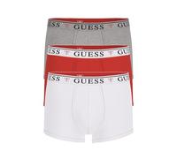 GUESS Calzoncillo boxer 'Brian' gris moteado / rojo / blanco S gris moteado / rojo / blanco