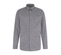 GUESS Camisa azul ahumado / negro S azul ahumado / negro