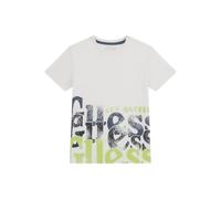 Guess Camisa ecológica de Manga Corta para niño, Blanco Puro, 16 años