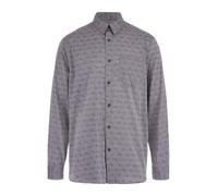 Guess Camisa ecológica de Manga Larga Jacquard de 4 g para Hombre, Combo de Logotipo Azul de 4 g, Medium