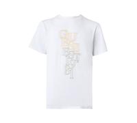 GUESS Camiseta amarillo limón / gris / blanco XL amarillo limón / gris / blanco