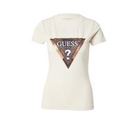 GUESS Camiseta arena / bronce / blanco M arena / bronce / blanco