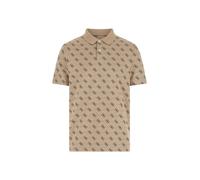 GUESS Camiseta azul noche / taupe M azul noche / taupe