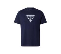 GUESS Camiseta azul oscuro / blanco L azul oscuro / blanco