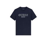 GUESS Camiseta azul oscuro / blanco L azul oscuro / blanco