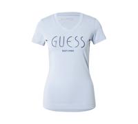 GUESS Camiseta azul paloma / negro / transparente, Talla M