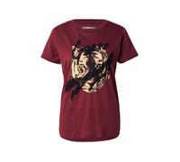 GUESS Camiseta beige claro / chocolate / burdeos / negro M beige claro / chocolate / burdeos / negro