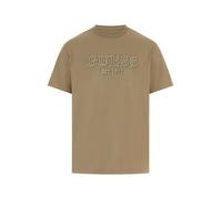 GUESS Camiseta beige oscuro / blanco XL beige oscuro / blanco