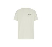GUESS Camiseta 'CALI' marrón oscuro / blanco S marrón oscuro / blanco