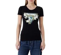 GUESS Camiseta Camelia Triangle, Negro , M