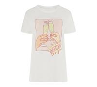 GUESS Camiseta 'CLINK EASY' amarillo / rosa / rojo / blanco S amarillo / rosa / rojo / blanco