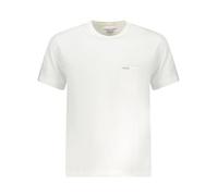 Guess - Camiseta de Algodón Blanca con Cuello Redondo - Tops - Hombre - Blanco - S -