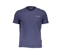 Guess - Camiseta de Hombre de Algodón Azul Manga Corta - Tops - Hombre - Azul - S -