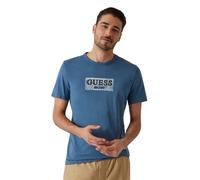 Guess Camiseta de Manga Corta ecológica para Hombre, Petróleo, Medium