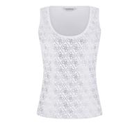 Guess - Camiseta de Tirantes de Canalé - Tops - Mujer - Blanco - M -