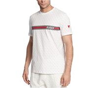 GUESS Camiseta Eco Jamey Quatro, 4 g AOP Blanco Puro, L para Hombre