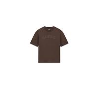 Guess Camiseta ecológica de manga corta Anton para hombre, Brownie de chocolate, Small