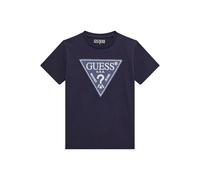 GUESS Camiseta ecológica de manga corta con triángulo para niño, Smart Blue, 8 años