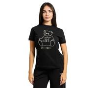 Guess Camiseta ecológica de Manga Corta para Mujer, Negro Azabache, S