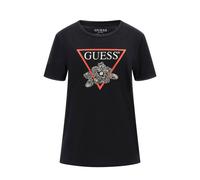 Guess.. Camiseta Flower Bling Easy Negra W5YI38 I3Z14-JBLK M